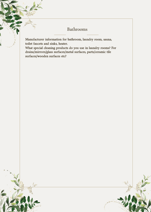 The Diary of My Home e-book floral